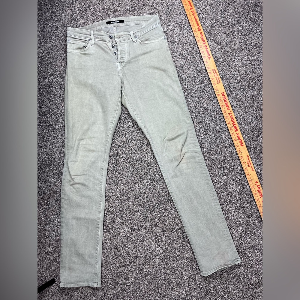 Baldwin Skinny Jeans, waist 32 in Tan